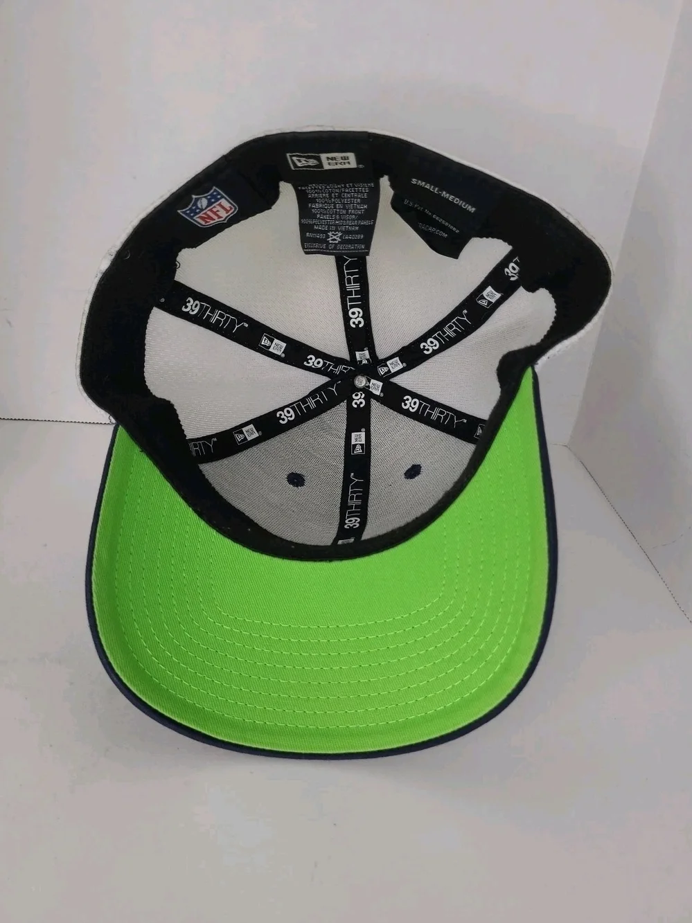 New Era Kids Seattle Seahawks Navy and White Logo Cap